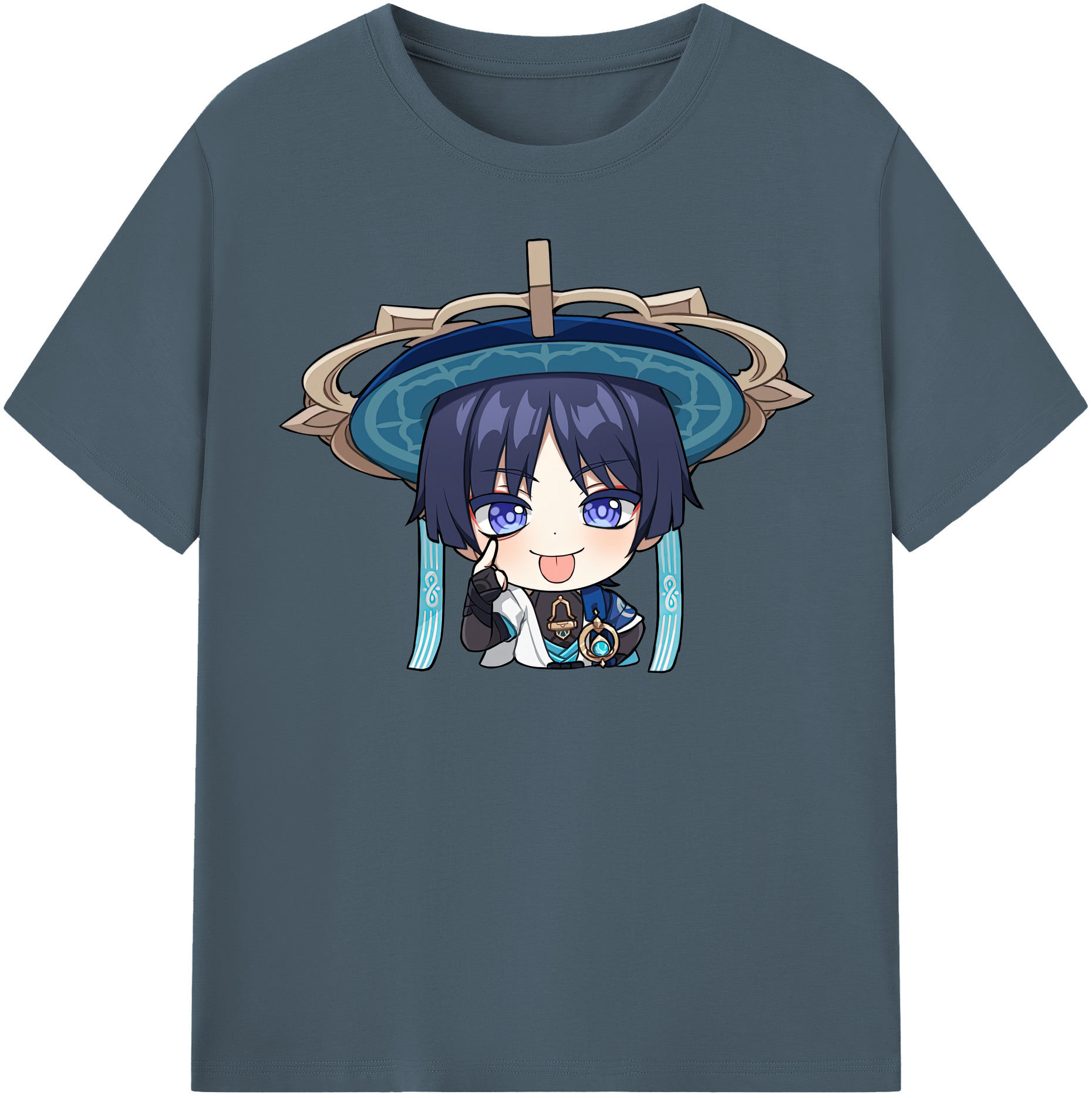 げんし神 さんペい genshin Sanpei 綿100％半袖Tシャツ（フロントプリント）